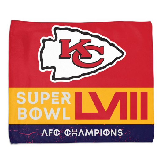 KANSAS CITY CHIEFS 2023 AFC CHAMPIONS RALLY TOWEL - FULL COLOR