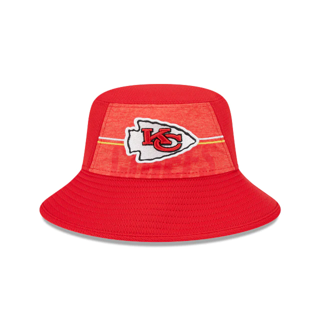New Era Men s Red Kansas City Chiefs 2023 NFL Training Camp Stretch Bucket Hat Red
