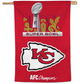 KANSAS CITY CHIEFS 2024 AFC CONFERENCE CHAMPIONS 1-SIDED 28" X 40" VERTICAL FLAG