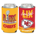 KANSAS CITY CHIEFS 2024 AFC CONFERENCE CHAMPIONS 12 OZ CAN COOLER - TROPHY
