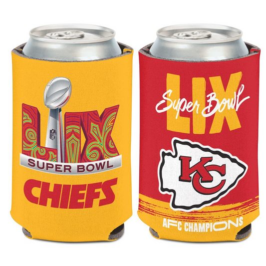 KANSAS CITY CHIEFS 2024 AFC CONFERENCE CHAMPIONS 12 OZ CAN COOLER - TROPHY