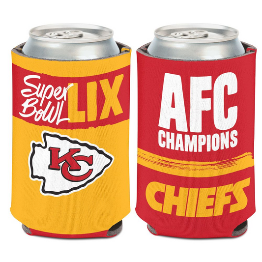 KANSAS CITY CHIEFS 2024 AFC CONFERENCE CHAMPIONS 12OZ CAN COOLER