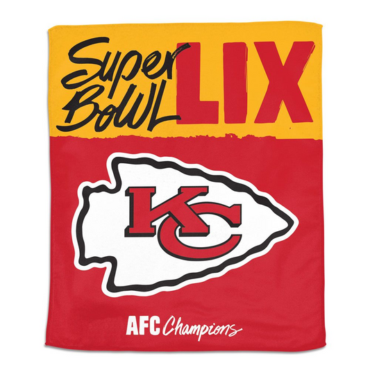 KANSAS CITY CHIEFS 2024 AFC CONFERENCE CHAMPIONS 15" X 18" RALLY TOWEL