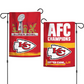 KANSAS CITY CHIEFS 2024 AFC CONFERENCE CHAMPIONS 2-SIDED 12.5" X 18" GARDEN FLAG