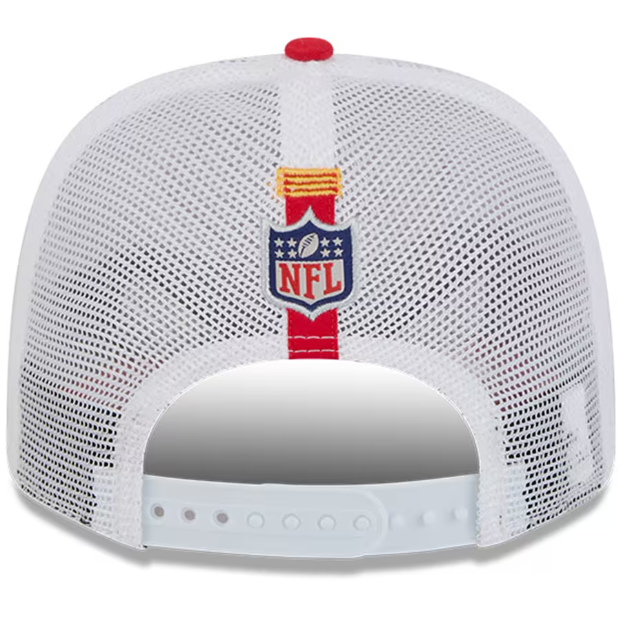 KANSAS CITY CHIEFS 2024 NFL TRAINING CAMP 9SEVENTY STRETCH SNAP TRUCKER HAT - WHITE