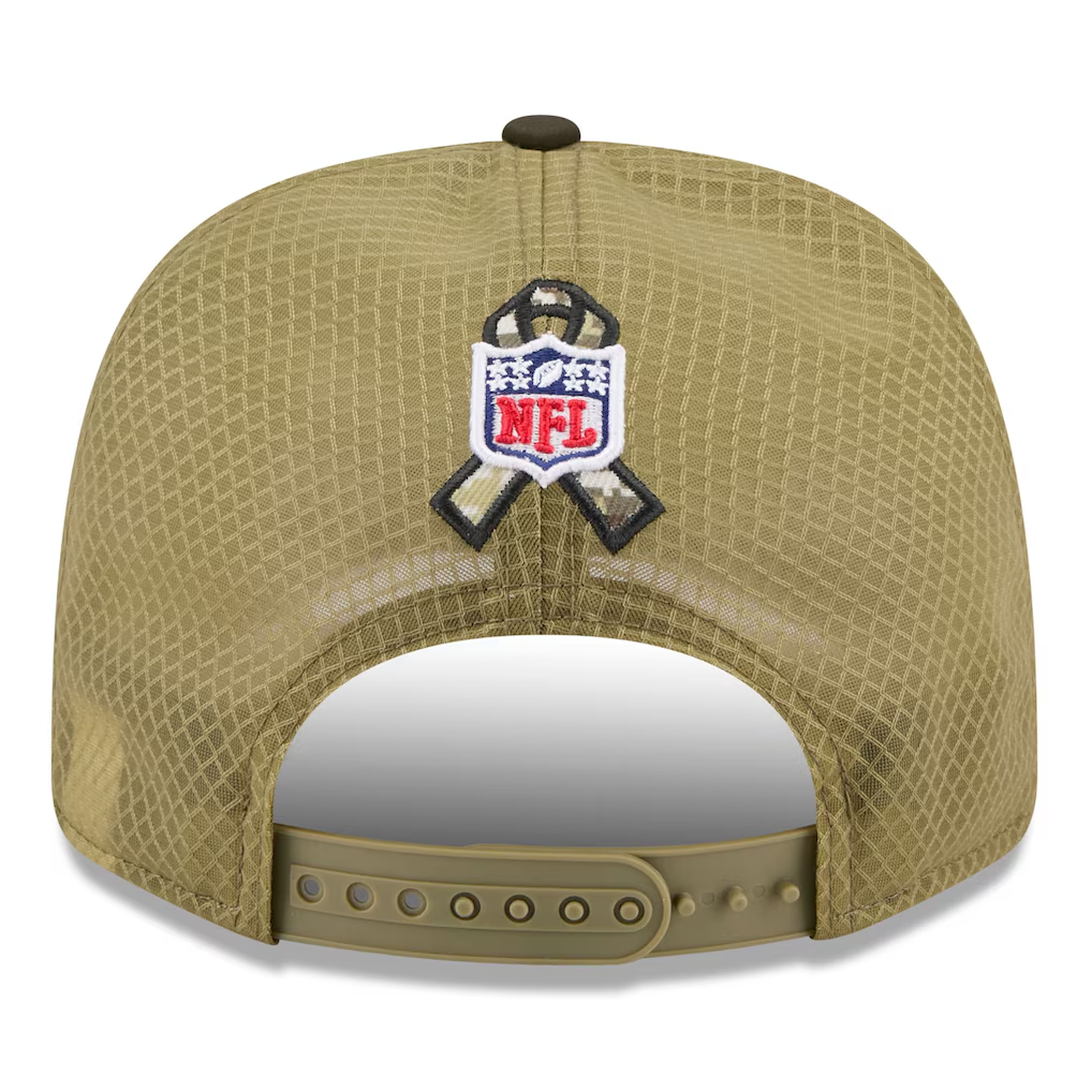 KANSAS CITY CHIEFS 2025 NFL SALUTE TO SERVICE 9SEVENTY ADJUSTABLE HAT - GREEN