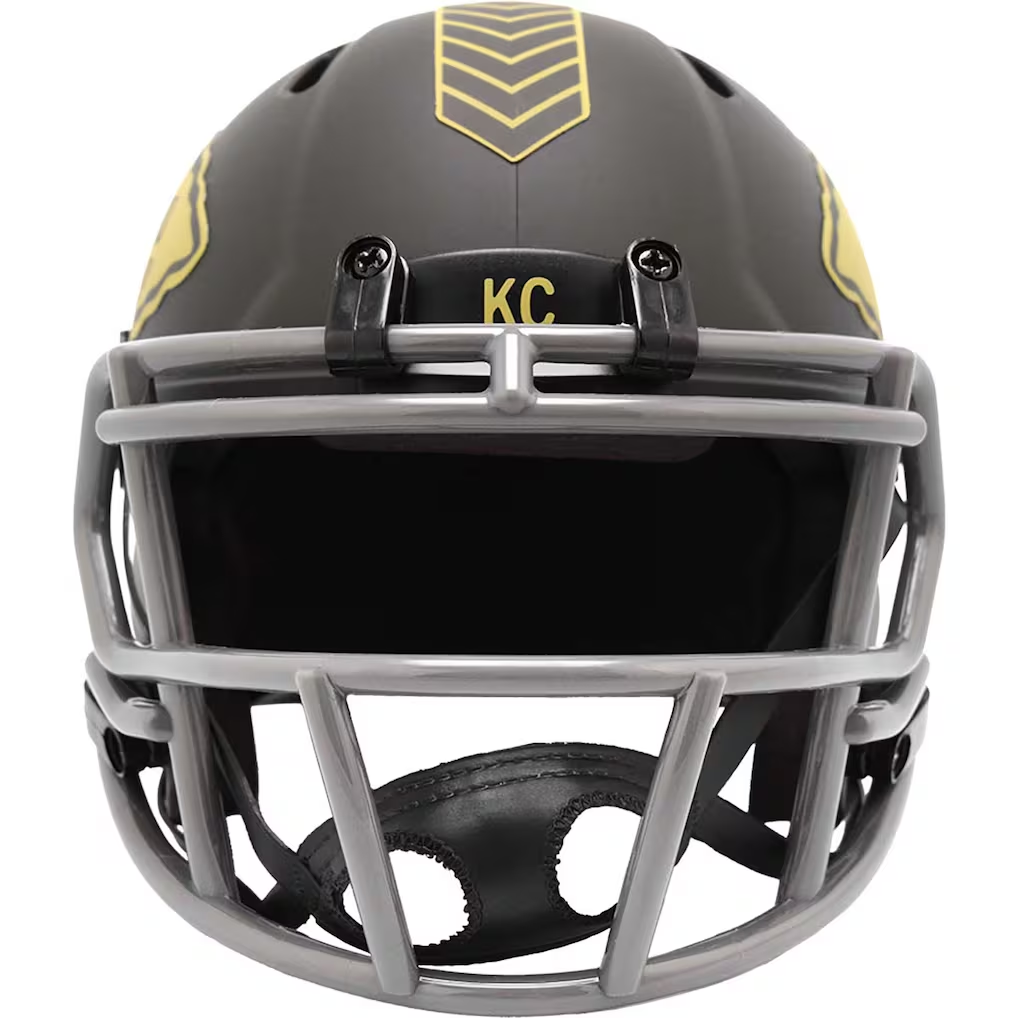 KANSAS CITY CHIEFS 2025 NFL SALUTE TO SERVICE RIDDELL SPEED MINI HELMET