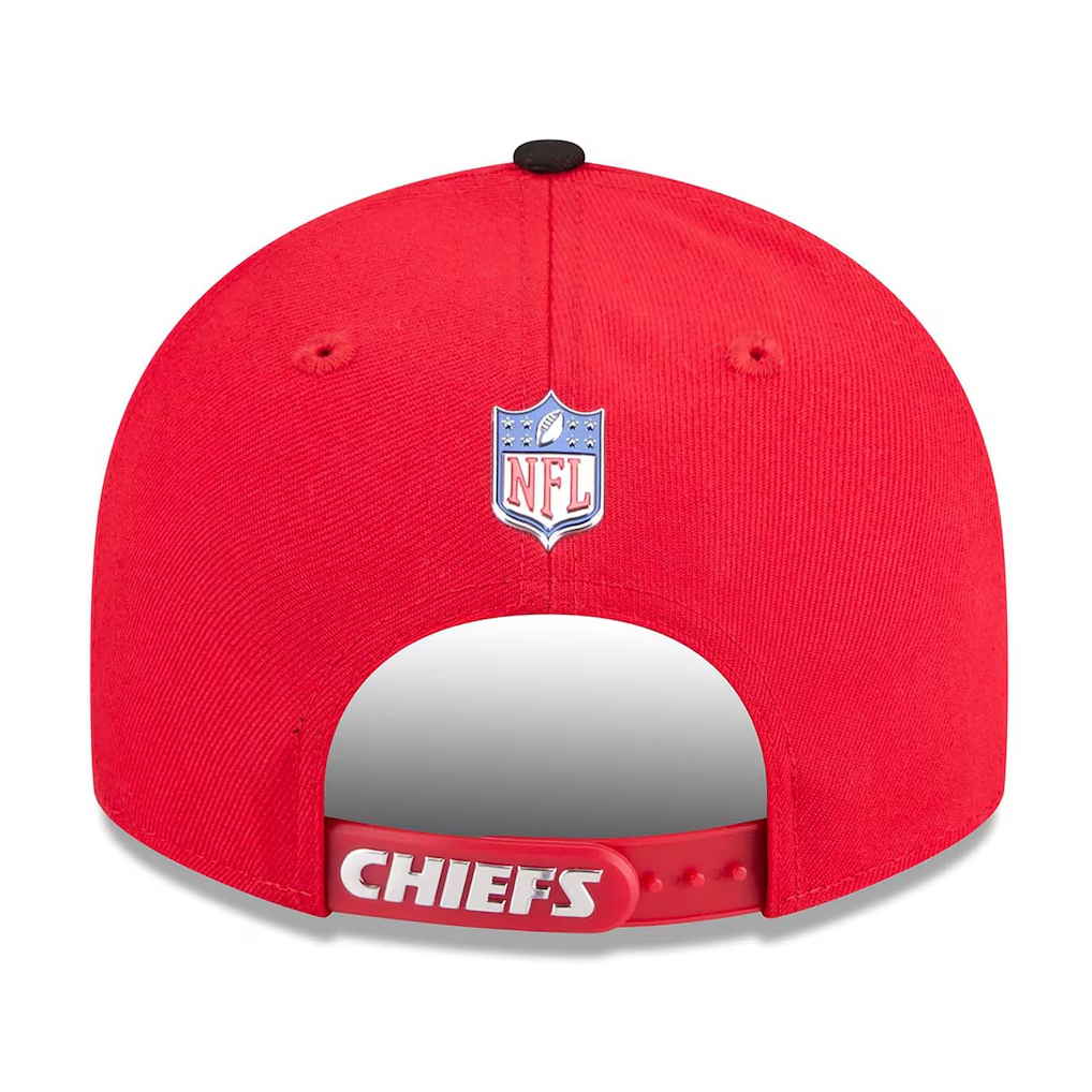 KANSAS CITY CHIEFS 2026 NFL DRAFT 9FIFTY SNAPBACK HAT - RED/BLACK