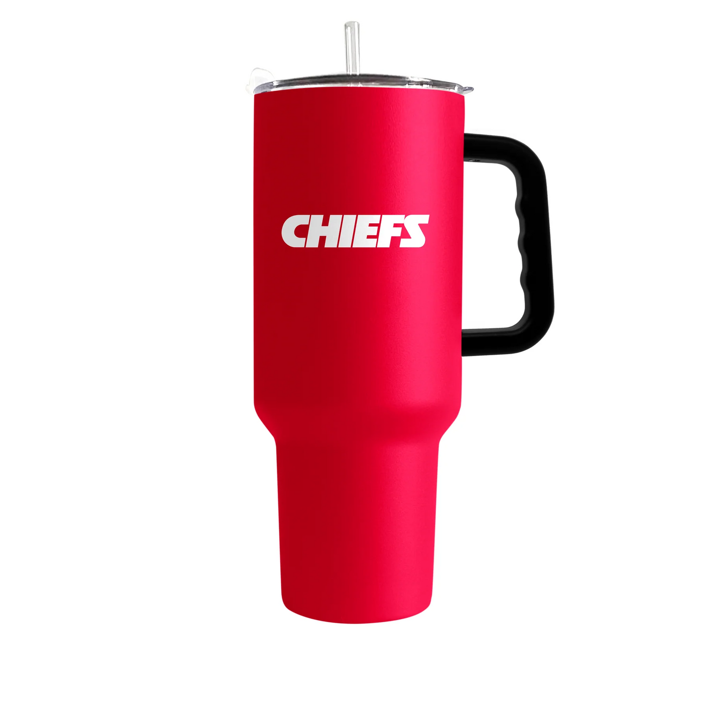 KANSAS CITY CHIEFS 40OZ. FLIPSIDE TRAVEL TUMBLER WITH HANDLE