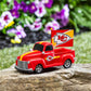 KANSAS CITY CHIEFS 9" RALLY TRUCK GARDEN STATUE WITH FLAG