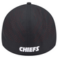 KANSAS CITY CHIEFS BLACK NIGHT 39THIRTY FLEX FIT HAT - BLACK