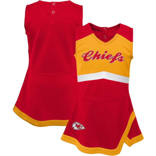 KANSAS CITY CHIEFS INFANT CHEER CAPTAIN JUMPER DRESS