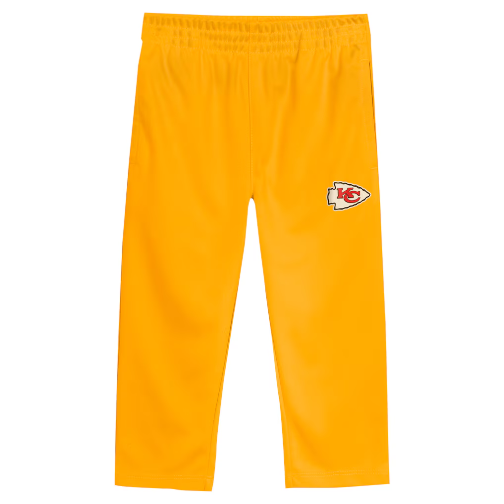 KANSAS CITY CHIEFS INFANT OUTERSTUFF RED ZONE T-SHIRT & PANT SET - RED/YELLOW