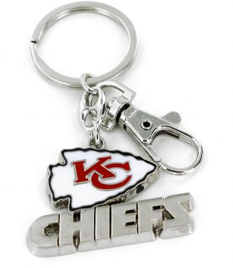 KANSAS CITY CHIEFS LOGO HEAVYWEIGHT KEYCHAIN