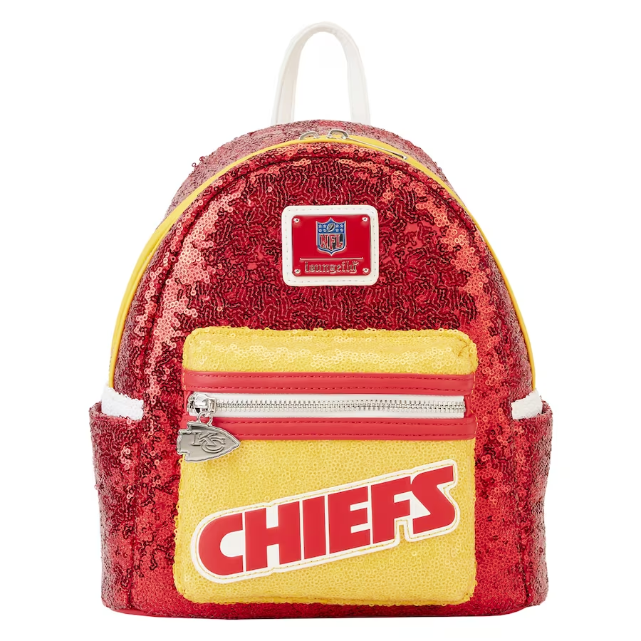 KANSAS CITY CHIEFS LOUNGEFLY SEQUIN MINI BACKPACK – JR'S SPORTS