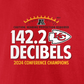 KANSAS CITY CHIEFS MEN'S 2024 AFC CONFERENCE CHAMPIONS NOT DONE T-SHIRT - RED