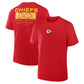 KANSAS CITY CHIEFS MEN'S BETWEEN THE NUMBERS LEGACY T-SHIRT - RED