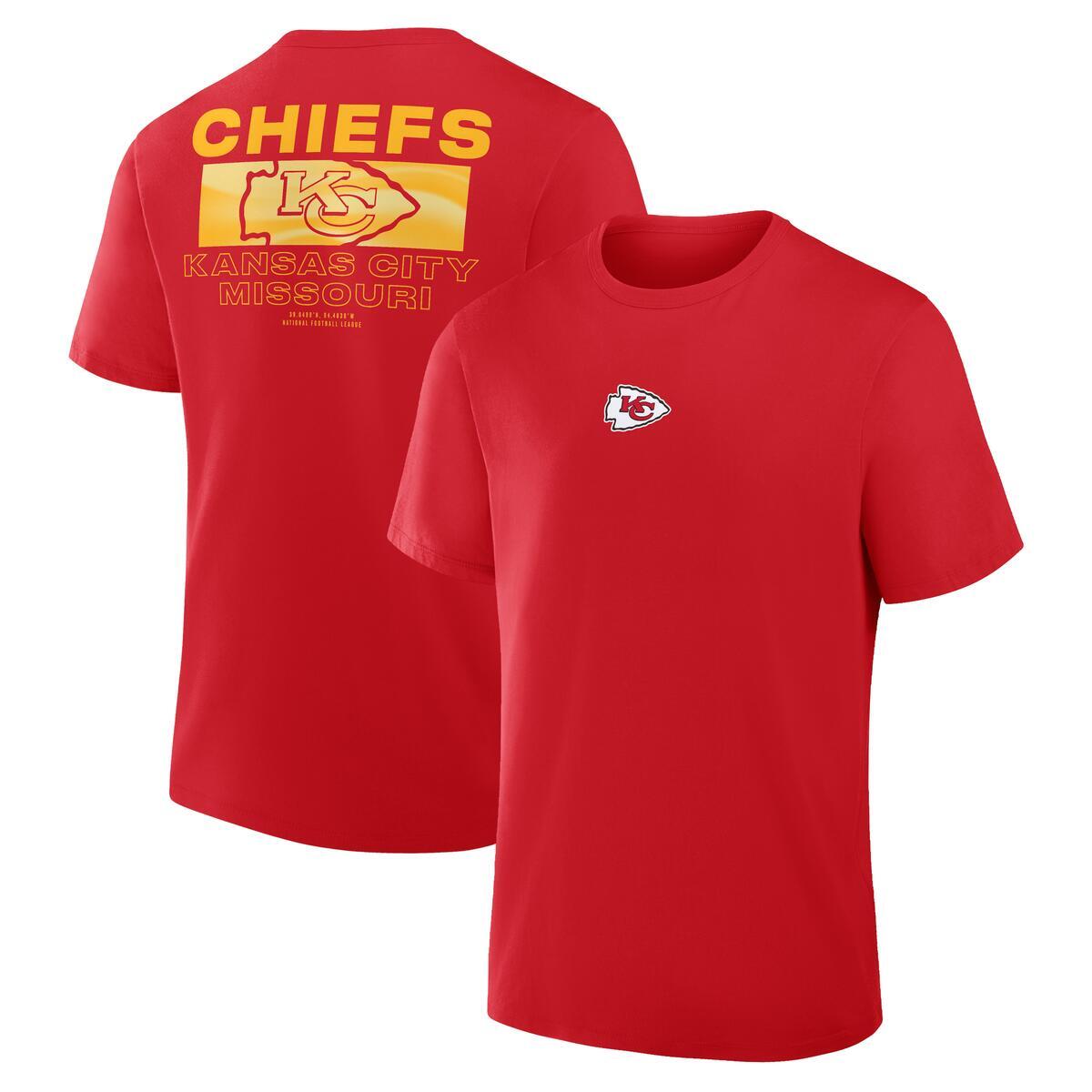 KANSAS CITY CHIEFS MEN'S BETWEEN THE NUMBERS LEGACY T-SHIRT - RED