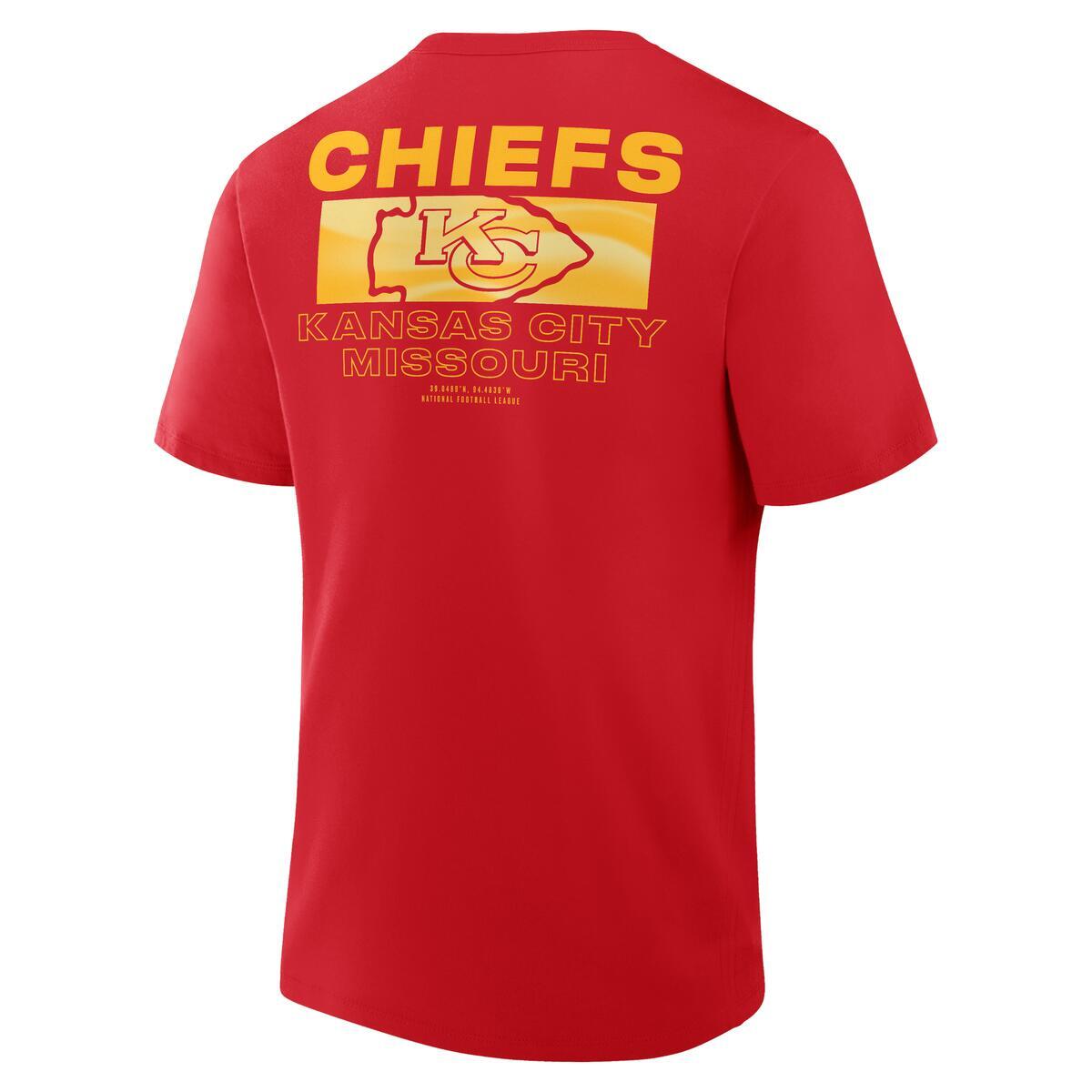 KANSAS CITY CHIEFS MEN'S BETWEEN THE NUMBERS LEGACY T-SHIRT - RED