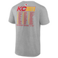 KANSAS CITY CHIEFS MEN'S SUPER BOWL LIX ROSTER T-SHIRT - HEATHER GRAY