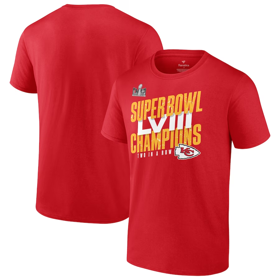 KANSAS CITY CHIEFS MEN'S SUPER BOWL LVIII CHAMPIONS ICONIC VICTORY
