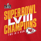 KANSAS CITY CHIEFS MEN'S SUPER BOWL LVIII CHAMPIONS ICONIC VICTORY T-SHIRT