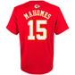 KANSAS CITY CHIEFS PATRICK MAHOMES MAINLINER PLAYER NAME & NUMBER T-SHIRT