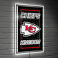 KANSAS CITY CHIEFS RECTANGLE NEOLITE LED WALL DECOR