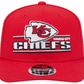 KANSAS CITY CHIEFS STATED 9SEVENTY STRETCH-SNAP ADJUSTABLE HAT - RED