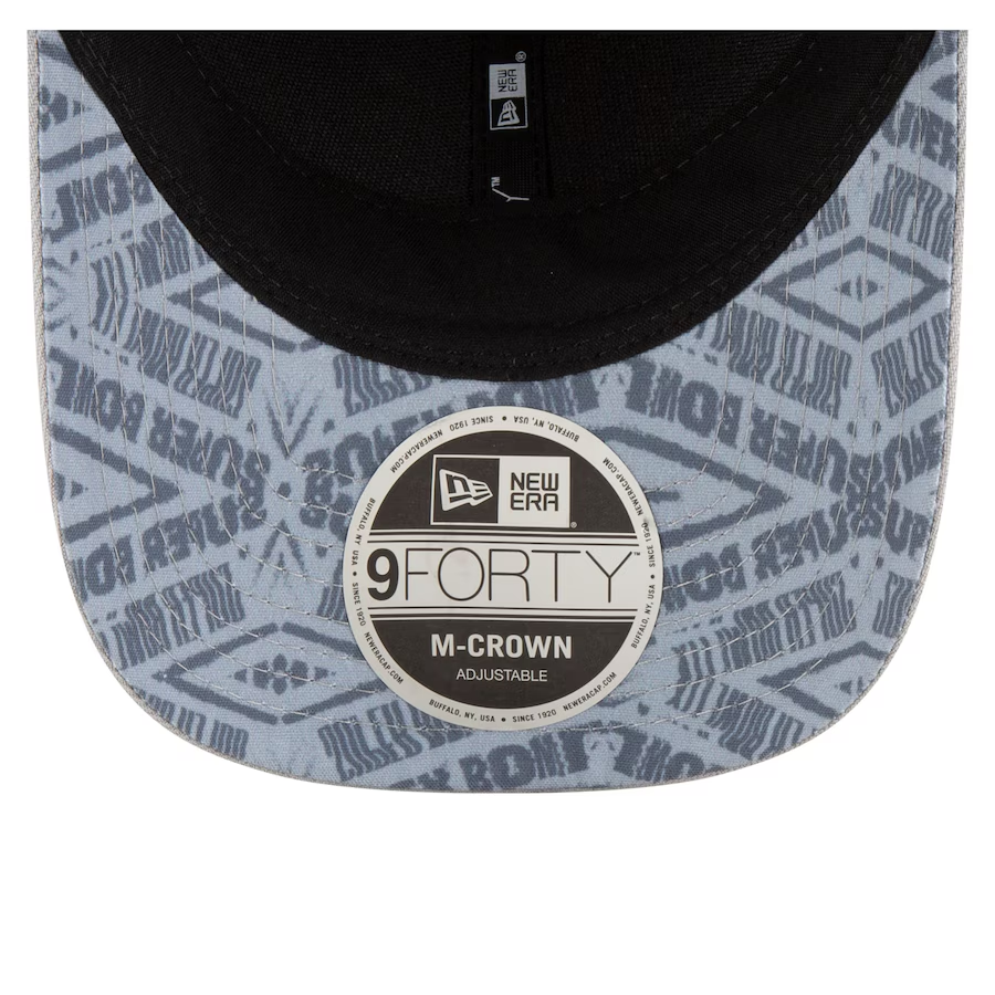 KANSAS CITY CHIEFS SUPER BOWL LIX OPENING NIGHT 9FORTY ADJUSTABLE SNAPBACK HAT - GRAY