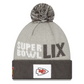 KANSAS CITY CHIEFS SUPER BOWL LIX OPENING NIGHT CUFFED KNIT WITH POM - GRAY