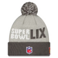 KANSAS CITY CHIEFS SUPER BOWL LIX OPENING NIGHT CUFFED KNIT WITH POM - GRAY