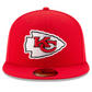 KANSAS CITY CHIEFS SUPER BOWL LIX SIDE PATCH 59FIFTY FITTED HAT- RED
