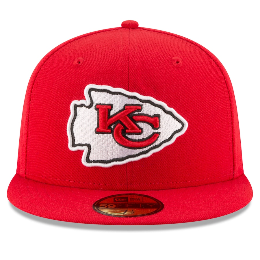 KANSAS CITY CHIEFS SUPER BOWL LIX SIDE PATCH 59FIFTY FITTED HAT- RED