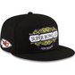 KANSAS CITY CHIEFS SUPER BOWL LIX TARMAC 9FIFTY SPLIT SNAPBACK HAT