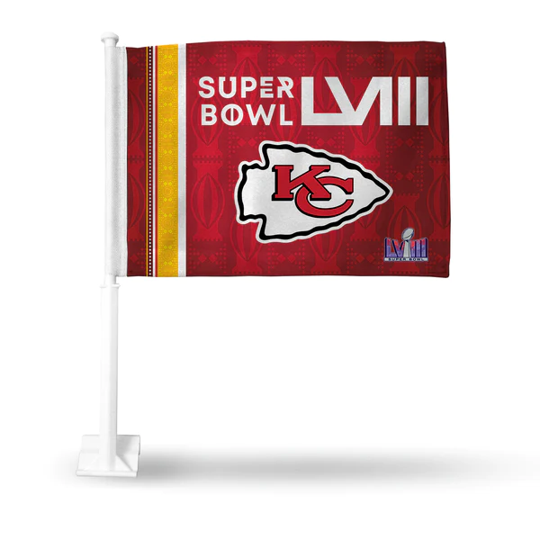 KANSAS CITY CHIEFS SUPER BOWL LVIII BOUND CAR FLAG