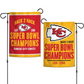 KANSAS CITY CHIEFS SUPER BOWL LVIII CHAMPIONS 2-SIDED 12.5" X 18" GARDEN FLAG