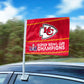 KANSAS CITY CHIEFS SUPER BOWL LVIII CHAMPIONS CAR FLAG (1pc)