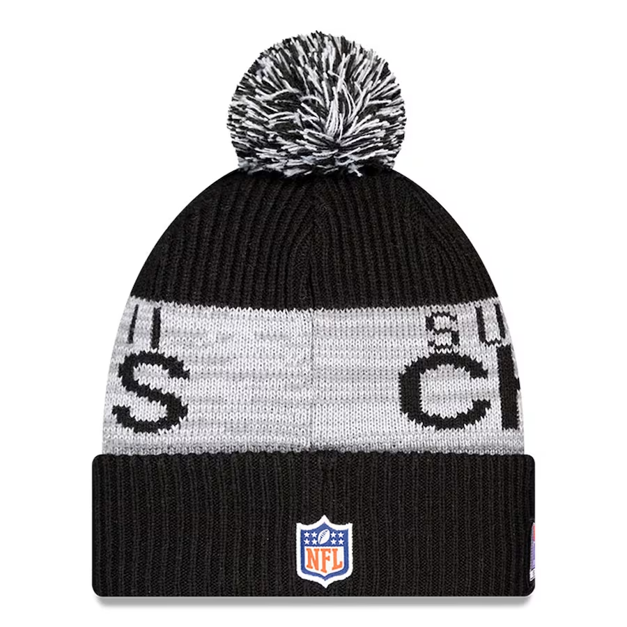 KANSAS CITY CHIEFS SUPER BOWL LVIII CHAMPIONS PARADE CUFFED KNIT WITH POM