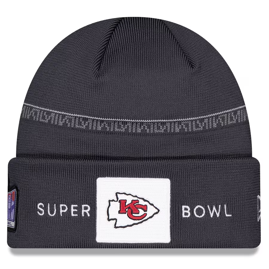 KANSAS CITY CHIEFS SUPER BOWL LVIII OPENING NIGHT CUFFED KNIT