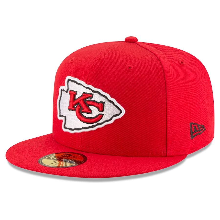 KANSAS CITY CHIEFS SUPER BOWL LVIII SIDE PATCH 59FIFTY FITTED HAT - RED