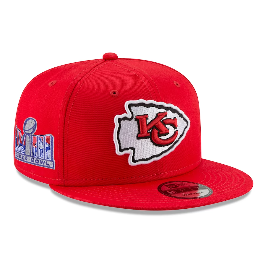 KANSAS CITY CHIEFS SUPER BOWL LVIII SIDE PATCH 9FIFTY SNAPBACK HAT