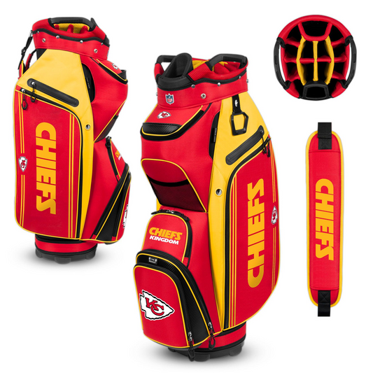 KANSAS CITY CHIEFS TEAM EFFORT BUCKET III COOLER CART GOLF BAG