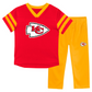 KANSAS CITY CHIEFS TODDLER OUTERSTUFF RED ZONE T-SHIRT & PANT SET - RED/YELLOW