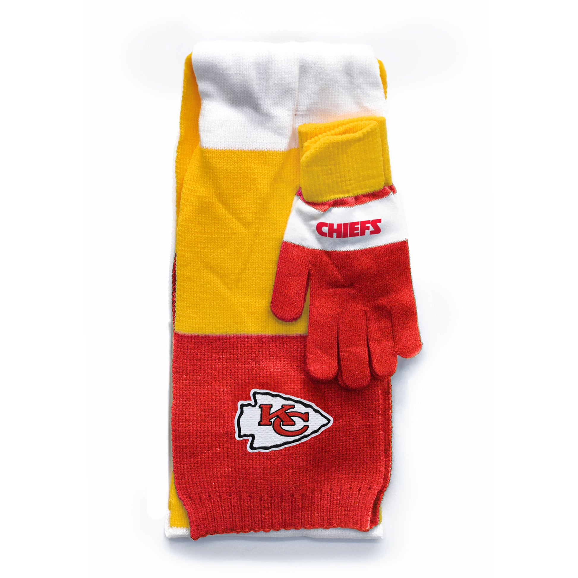 dakine handschuhe größentabelle Kansas City Chiefs Tricolor Glove Set Womens Scarf, Red, Size NA