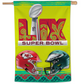 KANSAS CITY CHIEFS VS. PHILADELPHIA EAGLES SUPER BOWL LIX DUELING 1-SIDED 28" X 40" VERTICAL FLAG
