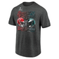 KANSAS CITY CHIEFS VS. PHILADELPHIA EAGLES SUPER BOWL LIX MEN'S FINAL BATTLE T-SHIRT - CHARCOAL GRAY