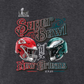 KANSAS CITY CHIEFS VS. PHILADELPHIA EAGLES SUPER BOWL LIX MEN'S FINAL BATTLE T-SHIRT - CHARCOAL GRAY