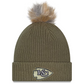 KANSAS CITY CHIEFS WOMEN'S 2025 NFL SALUTE TO SERVICE CUFFED KNIT BEANIE - GREEN