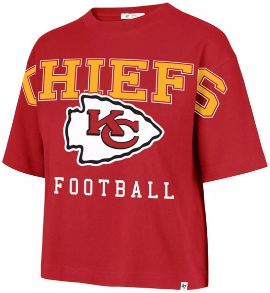 KANSAS CITY CHIEFS WOMEN'S '47 BRAND OUTREACH CITY T-SHIRT - RED